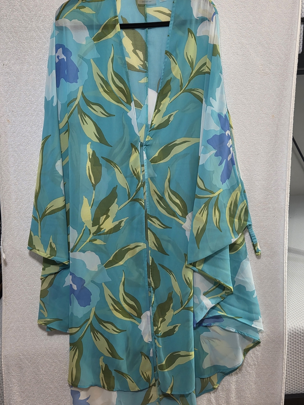 Brandis Blue and Green Abstract Dress